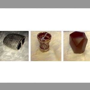 3pc Bathroom set , Vanity Organizers, Brush cups, Storage Decor, Toothbr…